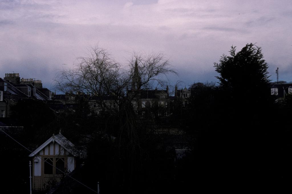 View from bedroom window in Aberdeen