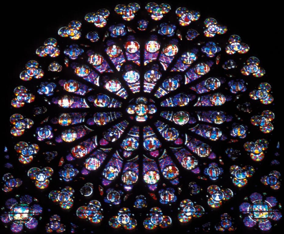 Notre Damme: Stained glass