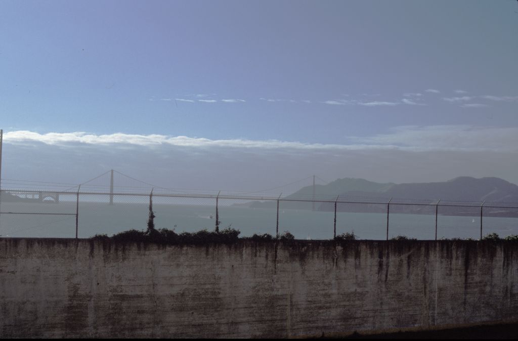 Alcatraz: View from excercise yard steps