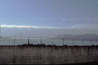 Alcatraz: View from excercise yard steps