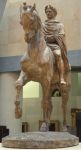 Statue of a roman on a horse