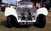 White Jaguar SS100