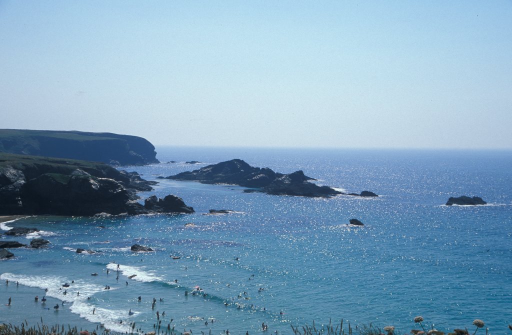 View along coast