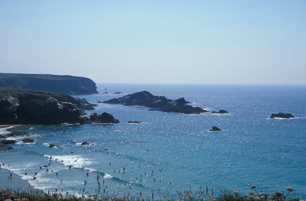 View along coast