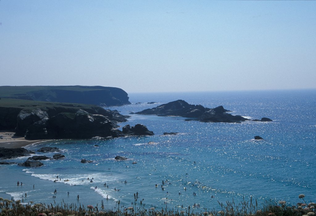 View along coast
