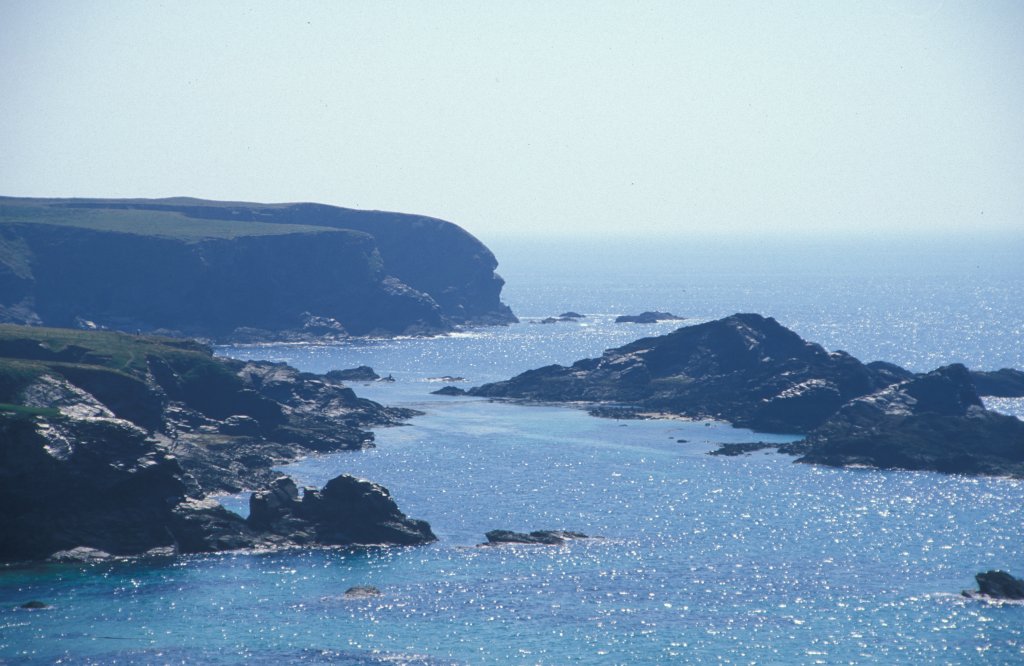 View along coast