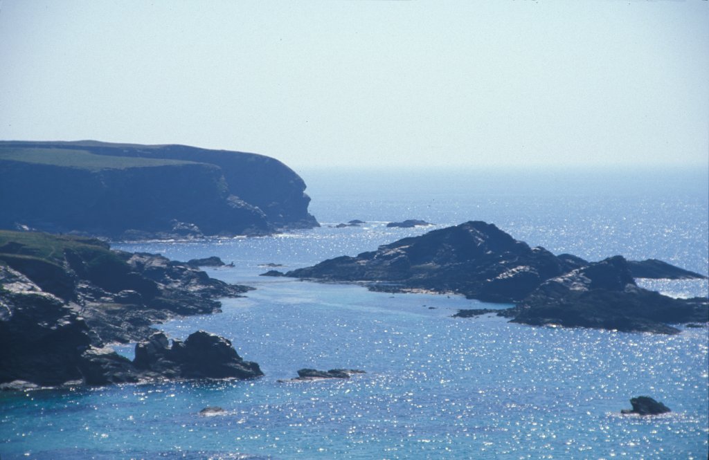 View along coast