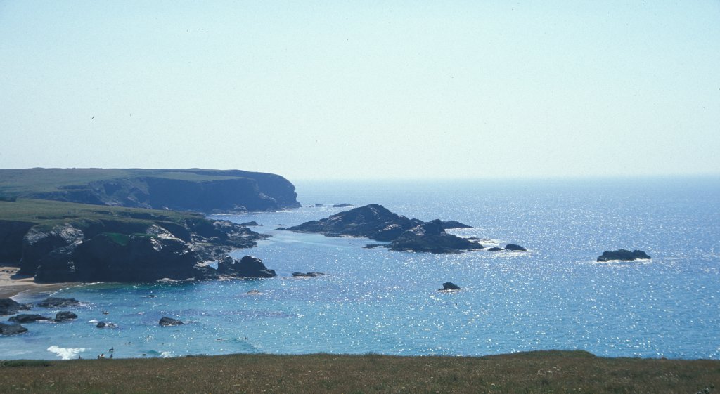 View along coast