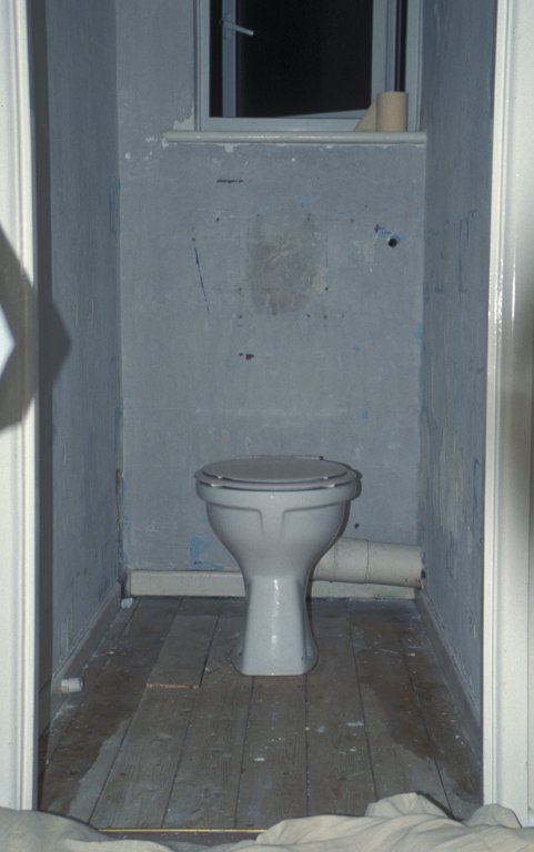 Old toilet stripped