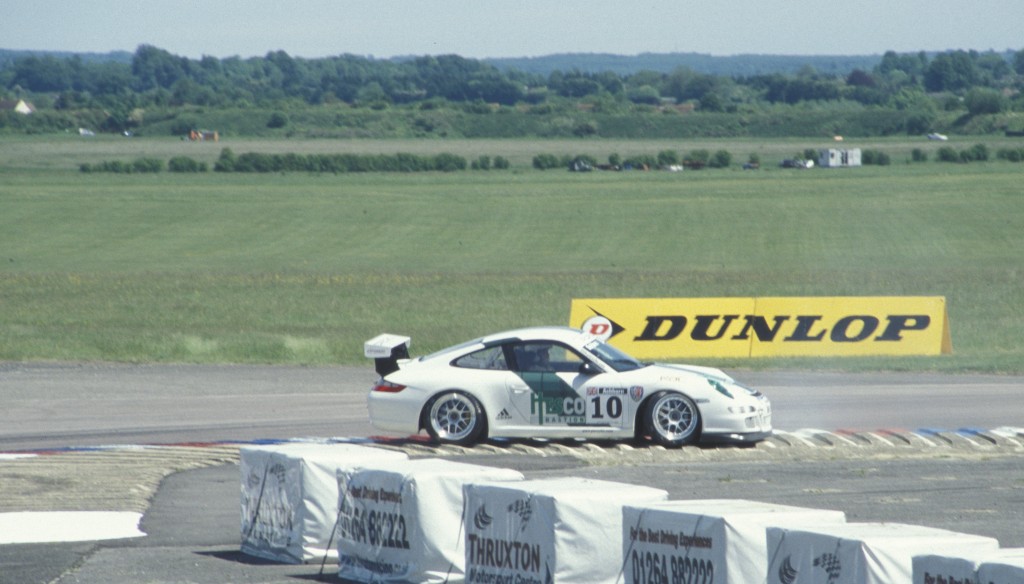 Thruxton, Porche Carrera Cup, oops
