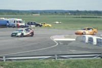 Thruxton, BTCC Tom Chilton (VxRacing) and Rob Collard (Team RAC)