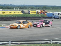Thruxton, BTCC Rob Collard (Team RAC) and Dave Pinkney (Motorbase Performance)