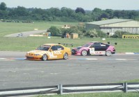 Thruxton, BTCC Rob Collard (Team RAC) and Dave Pinkney (Motorbase Performance)