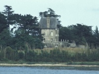 Strange house on island