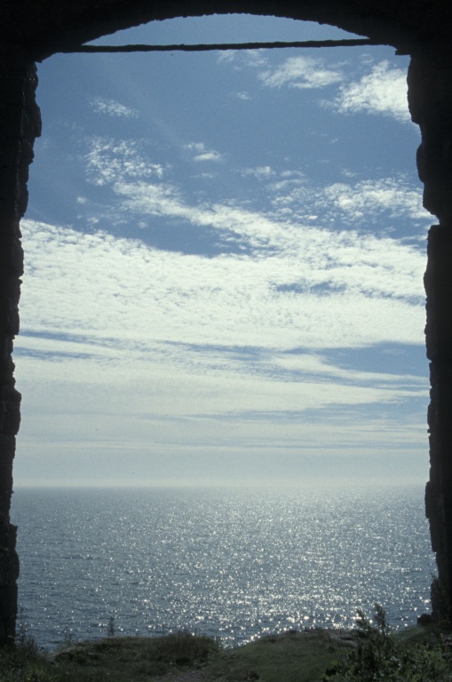View from window Slains Castle