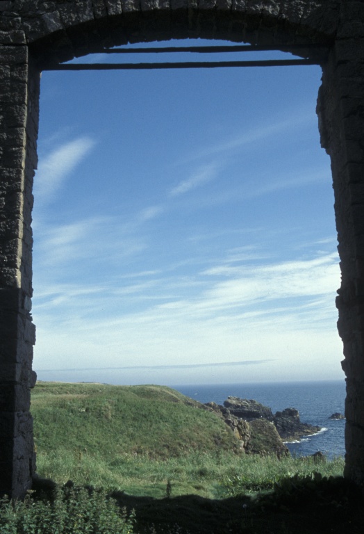 View from window Slains Castle