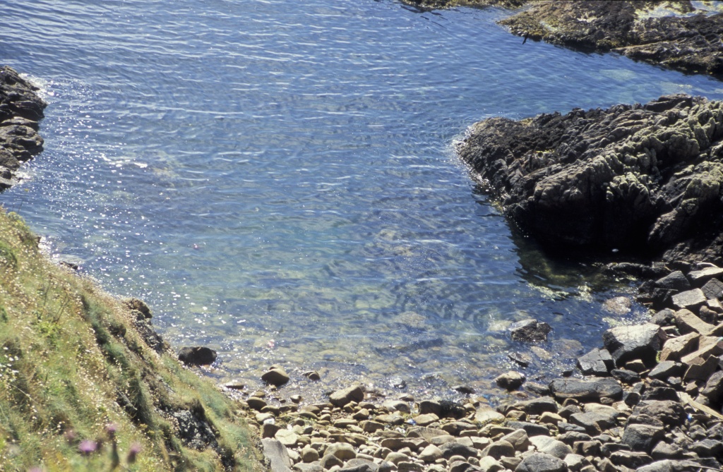 Rocks in water near Slains Castle