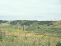 Old railway bridge ruins at Cruden Bay