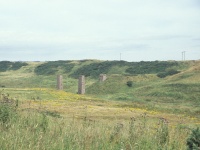 Old railway bridge ruins at Cruden Bay