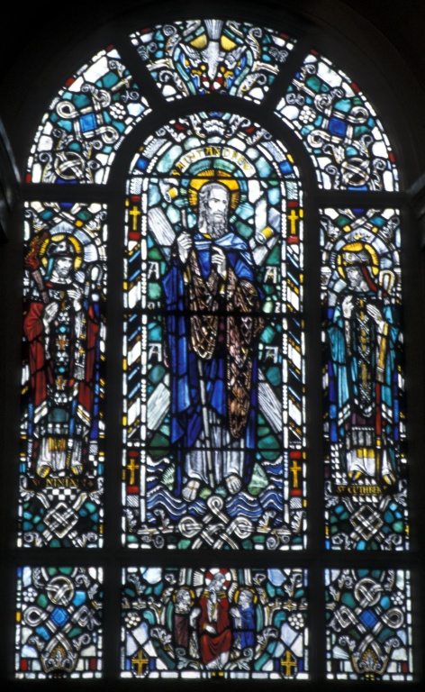 Stained glass in the chapel at Fort George