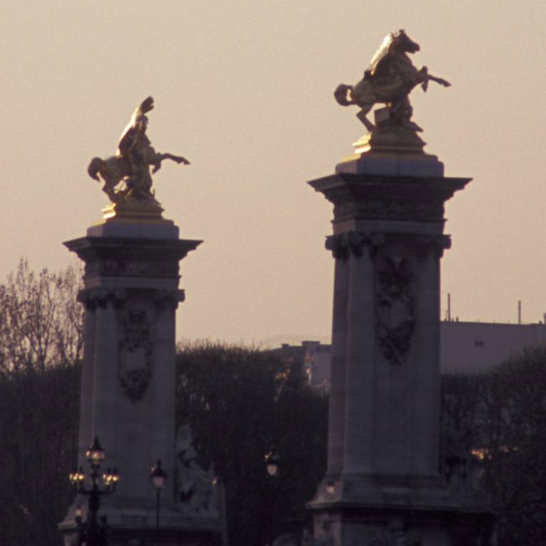 Statues On Alexander III Bridge
