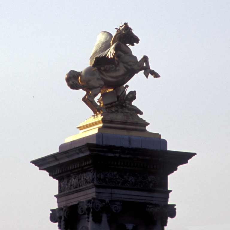 Statue On Alexander III Bridge