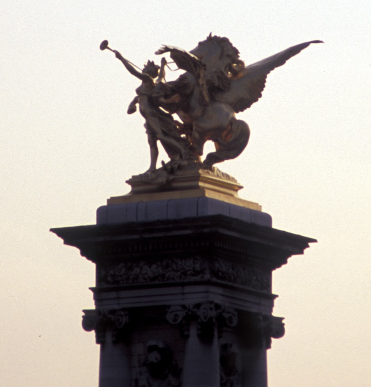 Statue On Alexander III Bridge