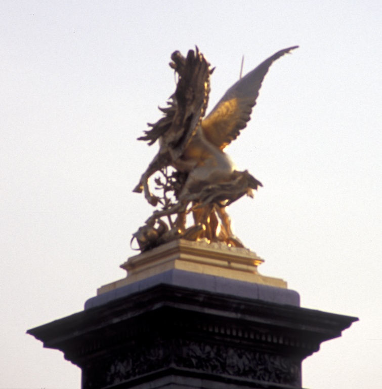 Statue On Alexander III Bridge