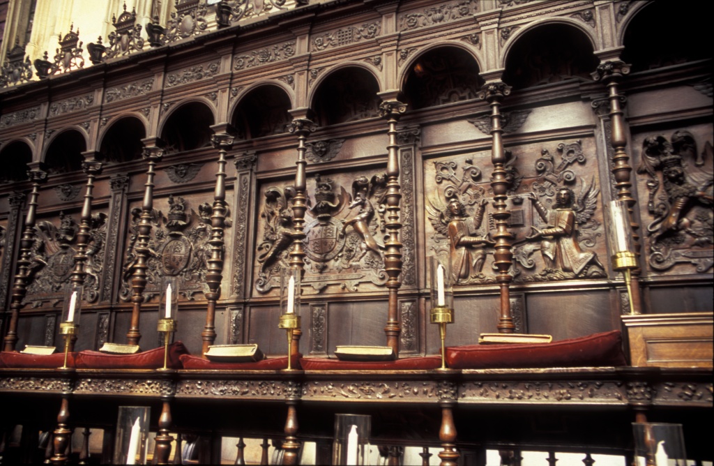 Choir stalls at Kings